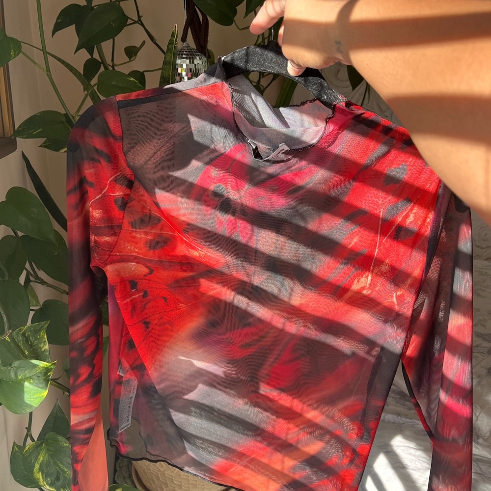 Sheer Butterfly Top